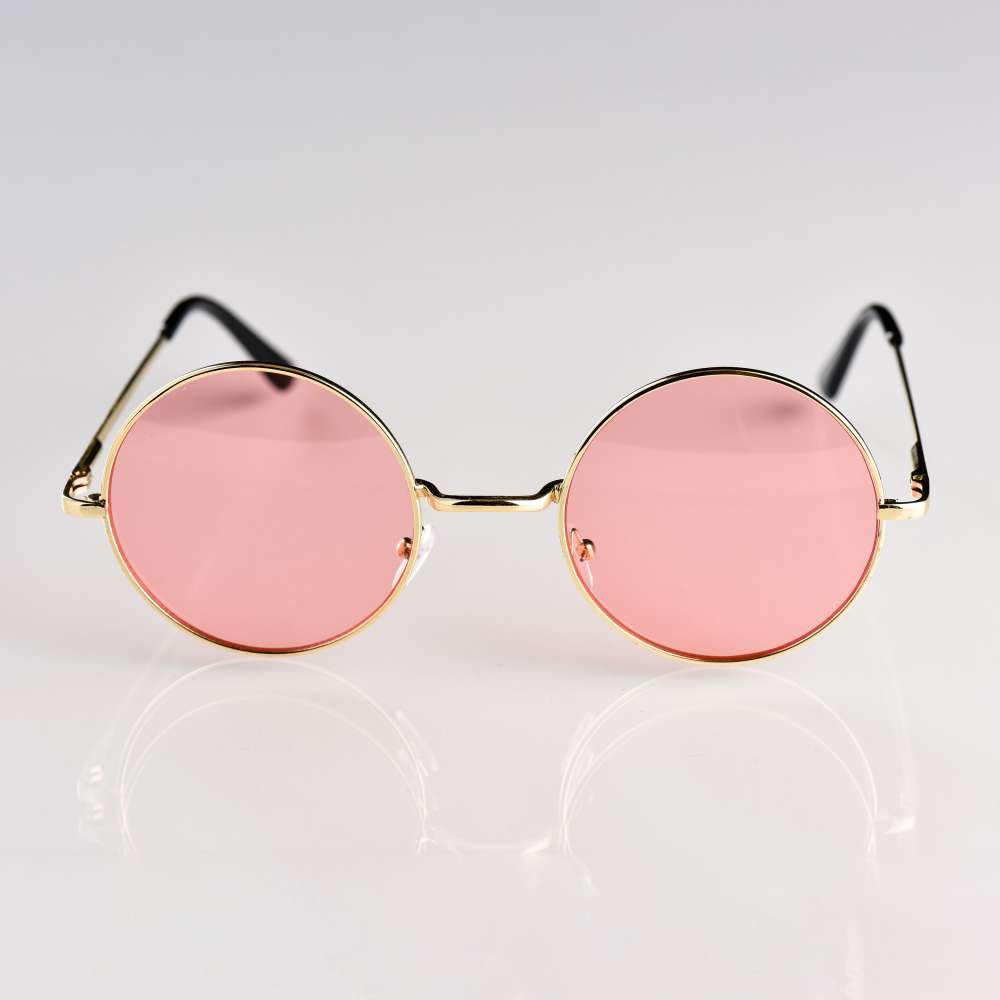 Round pink festival sunglasses