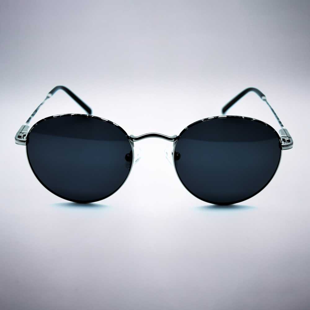 Round Sunglasses Pattern Black