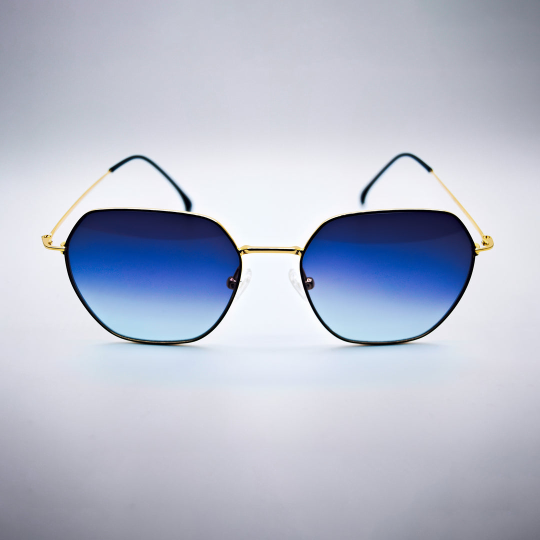 Geometric Blue Fade Fashion Festival Sunglasses