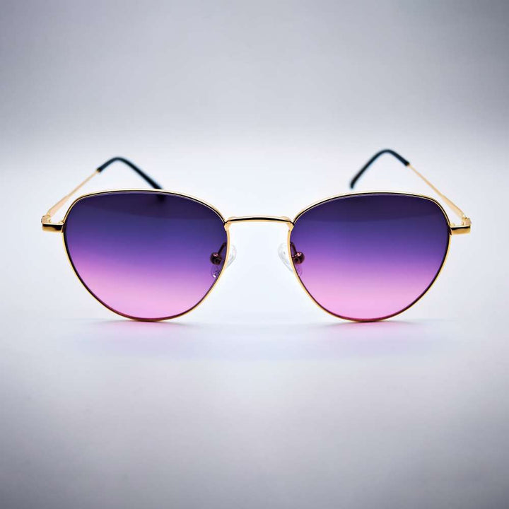 Round Pink Fade Cat Sunglasses